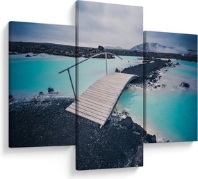 Tablou cu pod din lemn (90x60 cm)