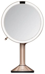 Oglindă cosmetică (5x) cu led/de mărire ø 20 cm Sensor Trio – simplehuman