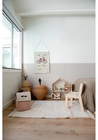 Covor roz/crem lavabil/țesut manual din bumbac 90x130 cm Lanes Vintage Nude – Lorena Canals