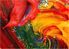 Tablou - Abstractizare albăstrire cu o perie (70x50 cm)