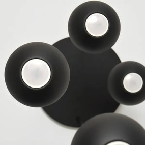 Lustră LED pe cablu MIDWAY 4xGU10/4,8W/230V neagră