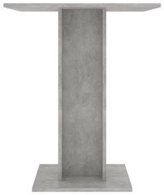 Masă de bistro, gri beton, 60 x 60 x 75 cm, pal