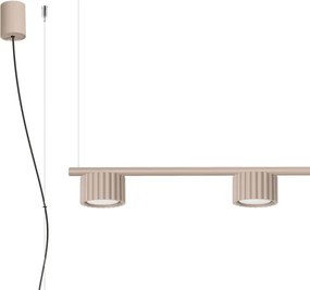 Sollux SL.2702 - Lustră suspendată pe cablu AURA 4xGX53/10W/230V taupe