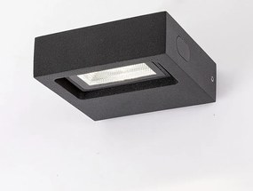 Aplica LED pentru iluminat exterior design modern IP65 Ganges negru mat