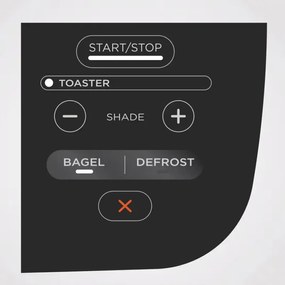Prajitor de paine 3in1 Ninja ST200EUWH, 2400W, 7 programe, Control temperatură, Grill, Dezghetare, Reincalzire, Functionare orizontala, Alb