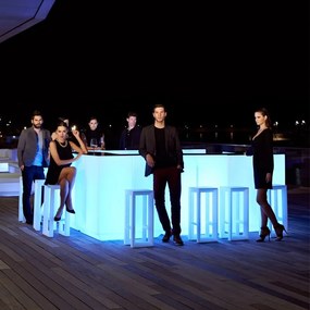 Scaun de bar exterior / interior design modern premium FRAME BAR STOOL 54076 Vondom