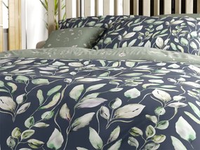 Lenjerie de pat din microfibra SILVANE negru-verde Dimensiune lenjerie de pat: 70 x 90 cm | 140 x 220 cm