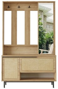 Cuier cu raft pentru pantofi Once Walnut and Oak