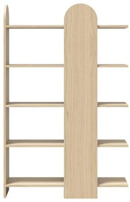 Bibliotecă cu aspect de lemn de stejar 112x175 cm Venice - TemaHome