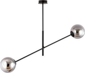 Emibig Linear lampă de tavan 2x40 W negru-grafit 1167/2