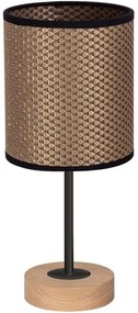 Spot-Light 7017401011553 - Lampă de masă BENITA, 1xE27/60W/230V, stejar