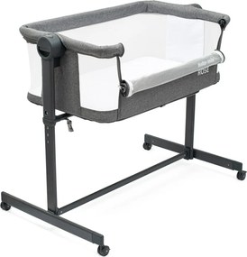 Baby Mix Pătuț suplimentar Rose gri, 84 x 80 x 52 cm