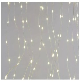 Ghirlandă LED de exterior pentru Crăciun, 300 LED, 8 funcții, 5,9 m, IP44, alb cald