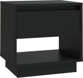 vidaXL Noptieră, negru, 45x34x44 cm, PAL