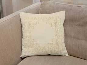 Husa de perna decorativa VINING LEAVES 40x40 cm, crem