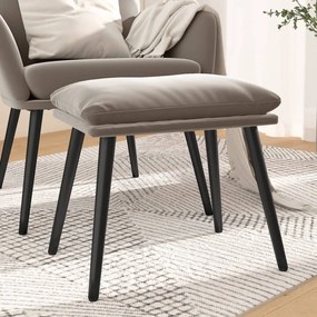 vidaXL Taburet, gri deschis, 45x29,5x35 cm, catifea