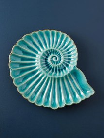 Tavita servire din ceramica, Aqua Round Shell