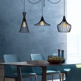 Lustră pe cablu MEZOPOTAMYA 3xE27/40W/230V