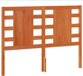 vidaXL Tăblie de pat, maro ceruit, 135 cm, lemn masiv de pin