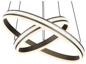 Lustra LED cu telecomanda design modern Grouni 60cm
