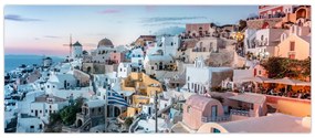 Tablou - Amurg în Santorini (120x50 cm)
