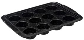 Tava 12 briose Caractere, otel carbon,  33 x 24 x H 3.8 cm