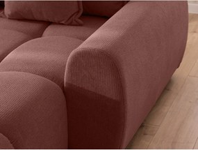 Colțar teracotă (cu colț pe partea dreaptă/cu șezlong) Albane – Ropez