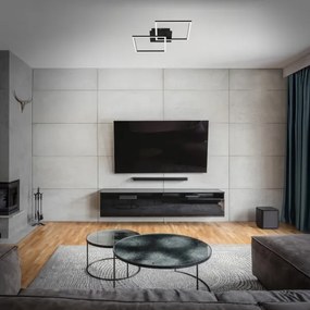 Plafonieră LED dimabilă FRAME 2xLED/11W/230V negru Briloner 3210-015