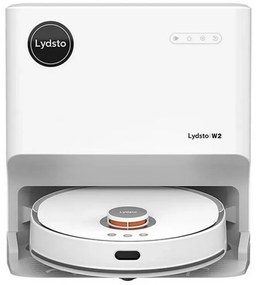 Robot aspirator Xiaomi Lydsto W2, 50W, 5000 Pa, 0.35 L, Statie autogolire, Wi-Fi, Sistem anti-cadere, Functie de programare, HEPA, Alb