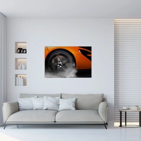 Tablou - Mașină sport portocalie (90x60 cm)