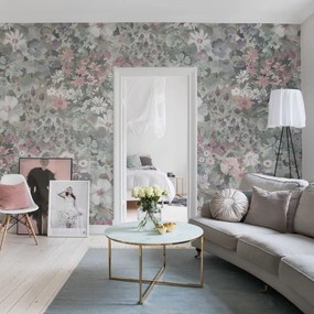 Fototapet, Summer Field, Dusty Pink, Rebel Walls