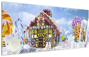 Tablou - Căsuță de turtă dulce (120x50 cm)