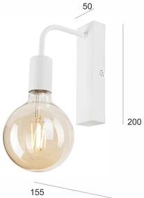 Aplică ASTRID 1xE27/60W/230V alb