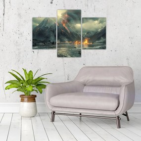 Tablou - Erupție vulcanică (90x60 cm)