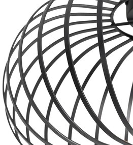 Plafoniera de design neagră 39 cm - Johanna