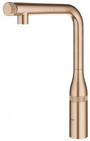 Baterie bucatarie cu dus extractibil Grohe Essence SmartControl cupru periat Brushed Warm Sunset