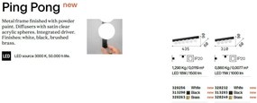 Plafoniera LED design minimalist Ping pong pl6 alama