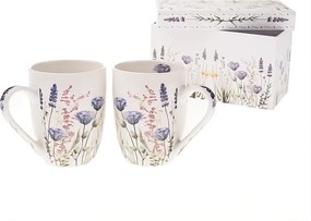 Căni albe 2 buc. din porțelan 350 ml – Dakls