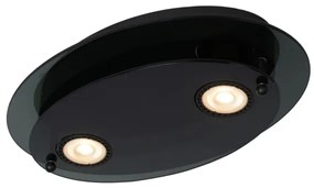 Plafonieră Lucide 79181/02/30 OKNO 2xGU10/5W/230V negru
