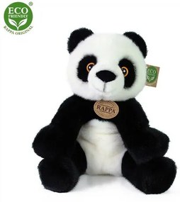 Panda din pluș Rappa, alb-negru, 27 cm