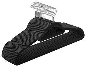 Set de 20 de umerase, Songmics, 43,5 cm, catifea, Negru
