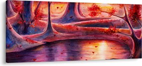 Tablou cu pădurea fermecată (120x50 cm)
