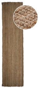 Covor din iută Flair Rugs Jute, 60 x 230 cm, maro