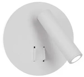 Aplica moderna cu reader LED directionabil Penor alba NVL-9081221