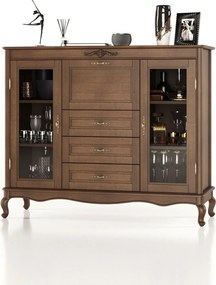 Bufet lemn masiv Seraphia, 147 × 50 × 123 cm - Vanilla