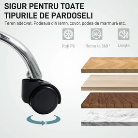 HOMCOM Scaun de Birou Masaj cu 6 Puncte, Încălzire și Suport pentru Picioare, Scaun Ergonomic Rabatabil Rotativ din Stofă Tip In Respirabil cu Telecomandă și Înălțime Reglabilă, Gri | Aosom Romania