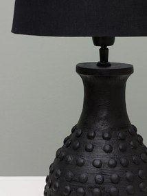 Lampa de masa, cu abajur din in, Circa