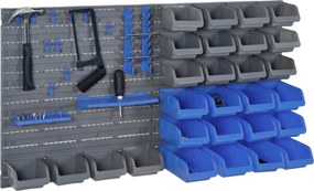 DURHAND Set Organizare Atelier 44 Piese, Suport Perete pentru Unelte cu Coșuri Depozitare, Multifuncțional | Aosom Romania