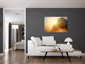 Tabloului muntelui în ceață (90x60 cm)