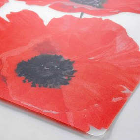 Suport pentru farfurii 28.5x44 cm Red flower – douceur d'intérieur